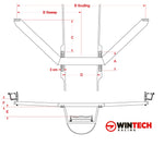 Wintech Alu Back wing rigger scull